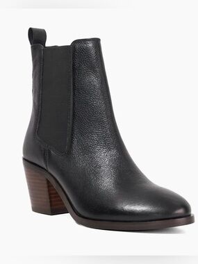 Dune London Pasil Leather Chelsea Ankle Boots – Black | EU 39 / US 8